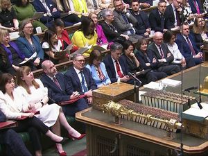 The Government front bench during the debate
