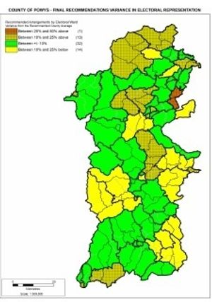 New Powys Council Wards