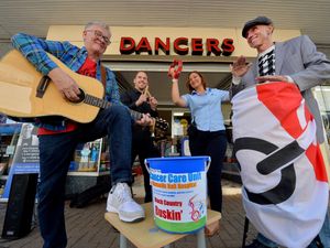 Supporting image for story: Day of busking helps cancer care hospital unit