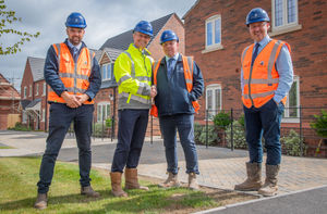 Phil Huffer, Site Manager, with Danny Tunstall, Ben Welding and Colin Cole (CEO).