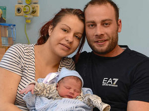 Supporting image for story: New Year's Day baby Thor is Walsall couple's superhero
