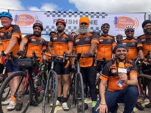 Supporting image for story: Cash windfall for helpline after successful annual summer Sikh bike ride 