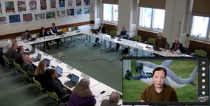 Resident Dawn addresses the council’s homes committee via video at the meeting at Birmingham Council House on Thursday, February 26. From council webcast.