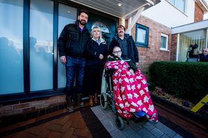 Matthew Cooper and family at the unveiling of his home 