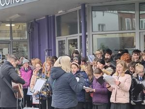 Supporting image for story: Telford school choir pleased to be performing again with words of legendary musician ringing in their ears