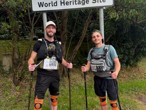 Supporting image for story: Friends complete Jurassic Coast Challenge and prepare for next gruelling 50-mile walk for suicide awareness