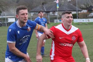 Knighton forward Connor Bird in action Pics Stuart Townsend
