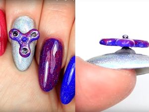Supporting image for story: These working fidget spinner nails helped a mother connect with her autistic sons