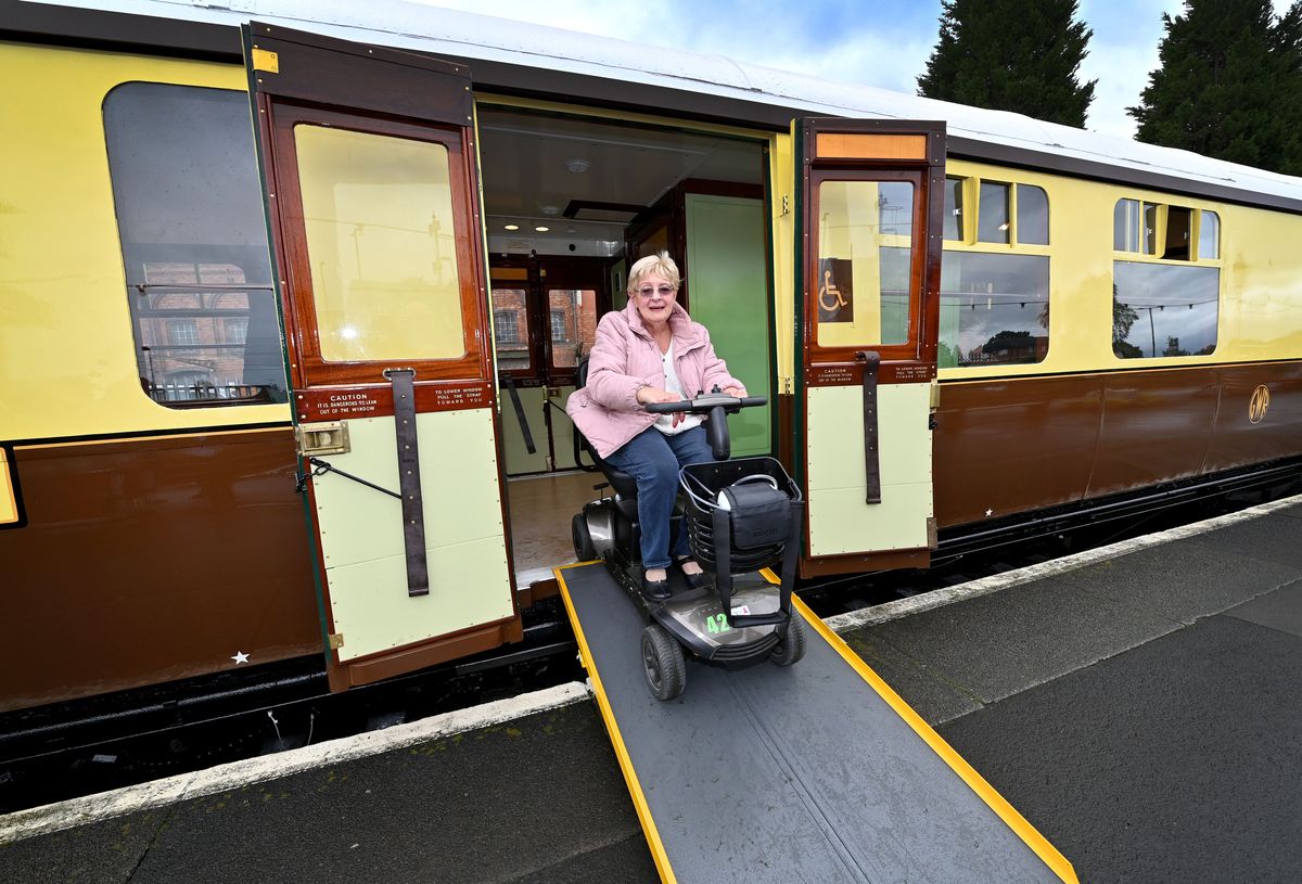 Severn Valley Railway unveils restored 1920s coach as fully accessible buffet and saloon car