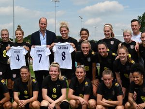 Supporting image for story: Prince William joins England women's team ahead of Molineux clash