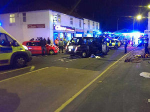 Supporting image for story: Car and taxi collide in Willenhall smash