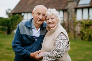 Allan, 91, and Dorothy, 79, at St. Catherine's Church in Tugford