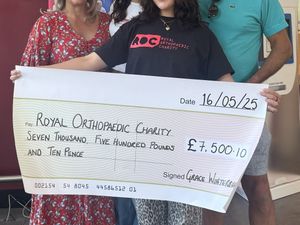 Supporting image for story: Family’s dedication raises £7,500 for Royal Orthopaedic Hospital