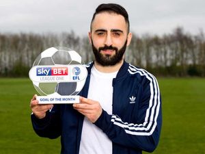 Supporting image for story: Walsall's Erhun Oztumer wins Goal of the Month - again