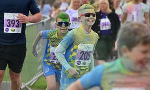 There was a little splash of colour everywhere at the race