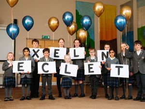 Supporting image for story: Shrewsbury school celebrating after being rated 'excellent' 