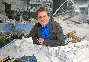 Architect Vic Johnson, whose firm has drawn up the plans
