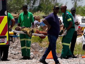 Supporting image for story: Death toll rises to 87 as stand-off between South African police and miners ends
