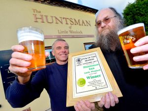 Supporting image for story: The Huntsman pub recognised by Telford CAMRA for its real ale