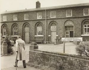 Park Street Hospital, Shifnal, July 1961. The hospital was due to be replaced by two modern wards.