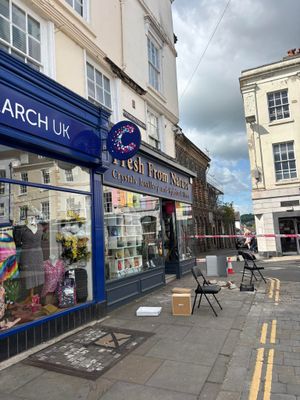 A cordon has been put in place. Picture: Bridgnorth Fire Station.