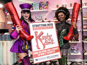 Supporting image for story: Kinky Boots cast strut into Birmingham Bullring and Grand Central - in pictures