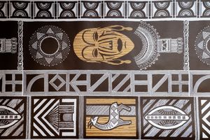 The wallpaper marked 25 years since the trip to Kenya where Elizabeth arrived as Princess and departed as Queen