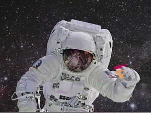 Supporting image for story: Astronauts’ wee could be turned into plastic to make spare parts for space travel