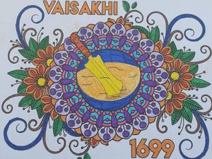 Supporting image for story: Sandwell Gurdwara youngsters get creative for Vaisakhi