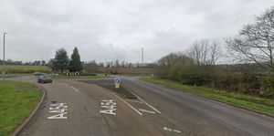 The spot where Stan had his accident