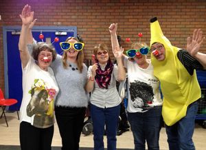 The class helps Comic Relief