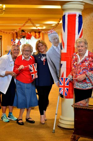 Foxland Care Home, Wolverhampton. Paula Knight, Trixie Cleaver, Sally Millington and Maria Blakemore 94.