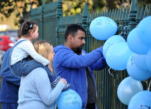 The scenes at West Park on Saturday night