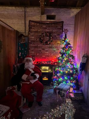 Santa's grotto at Delph Stables