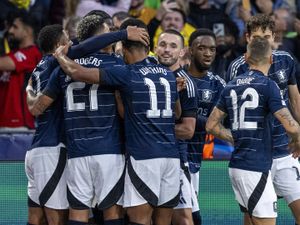 Aston Villa celebrate a goal against Young Boys