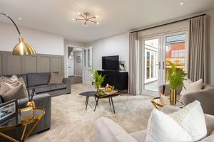 Living room in Staffordshire development