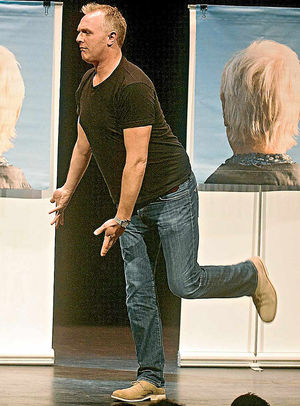 Greg Davies in action at Shrewsbury's Theatre Severn