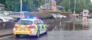 Flooding by the Rose and Crown, Penn Road