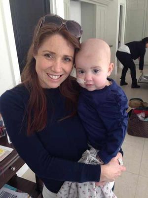 Margot Martini and her mother Vikki after Margot received a bone marrow transplant