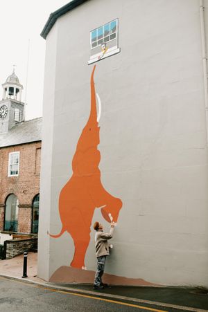 The elephant will be part of the March of the Elephants Art Trail in Bishop's Castle