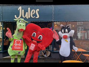 Supporting image for story: 'I raised £7,000 for the Stroke Association dressed as a dragon - now we're fundraising for the British Heart Foundation'