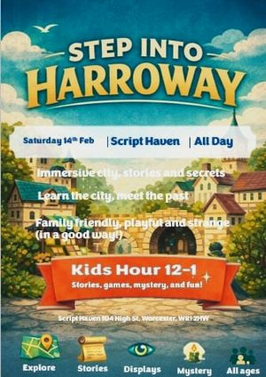 Step Into Harroway Flyer