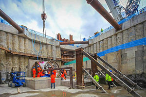 Supporting image for story: Digging deep for our water - incredible machine completes work on Mid Wales tunnel