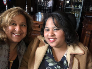 Krystie with her mother Molvia