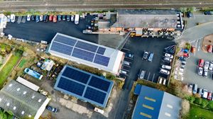 The panels in place. Picture: Credit: CleanEarth Energy