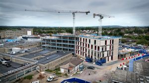 The new building is taking shape.