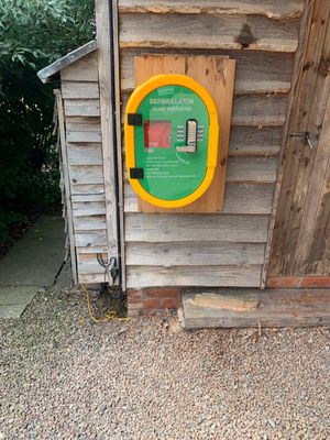 The Defibrilator at The Wintles in Bishop's Castle
