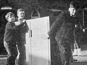 Supporting image for story: 'Come see how Men’s Sheds bring men together' - your letters, plus a historic photo of a school evacuated over structural fears