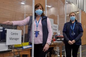 Amanda Willday (Business Support Manager) from Guilsford and Clare Roberts (Clinical manager) from Castle Caereinon.