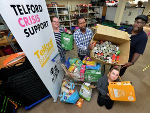 Supporting image for story: Church hands over donations to Telford Crisis Support